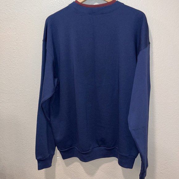 Angel Joy To The World Holiday Crewneck Blue Embroidered 1X XXL NWOT Granny Core - Picture 4 of 7